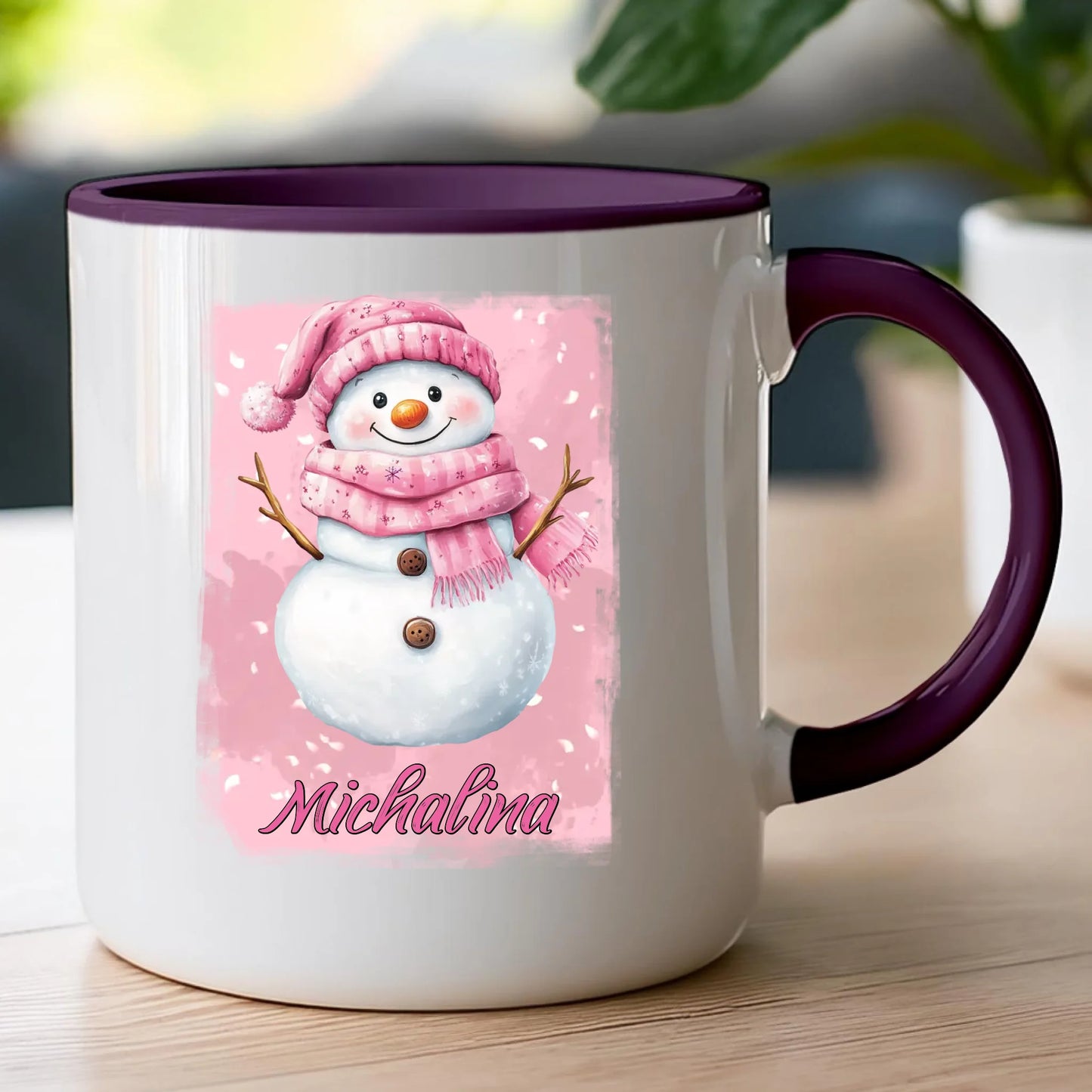 Kubek personalizowany świąteczny - Bałwanek #21