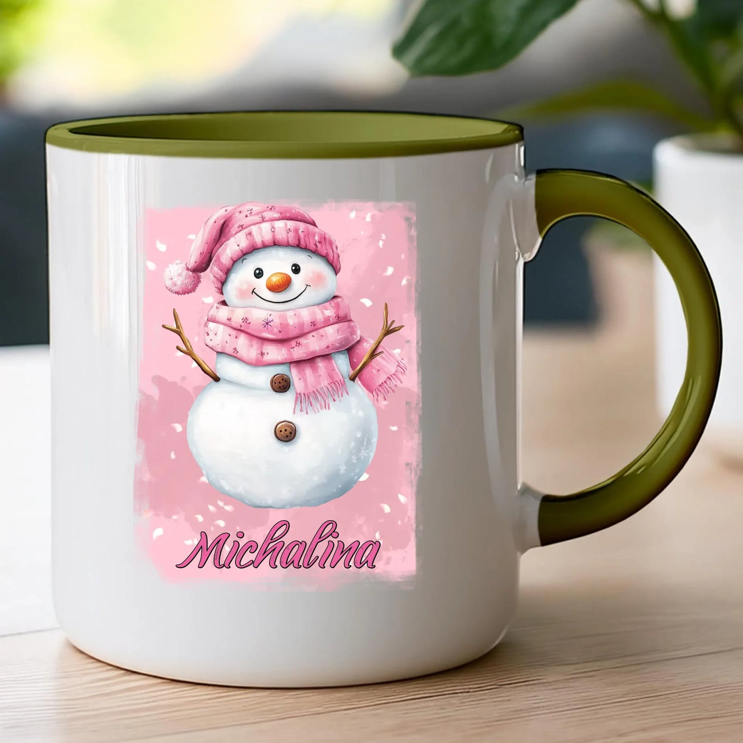 Kubek personalizowany świąteczny - Bałwanek #21