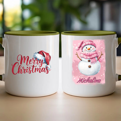 Kubek personalizowany świąteczny - Bałwanek #21