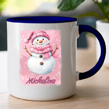 Kubek personalizowany świąteczny - Bałwanek #21
