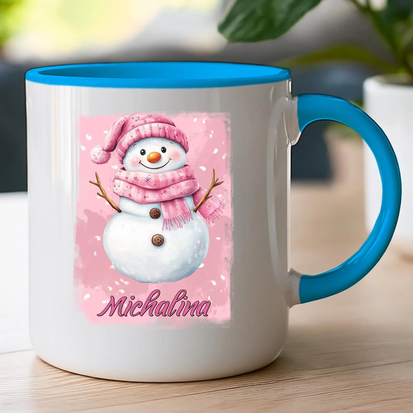 Kubek personalizowany świąteczny - Bałwanek #21