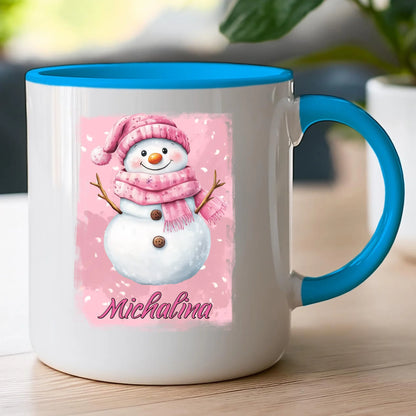 Kubek personalizowany świąteczny - Bałwanek #21