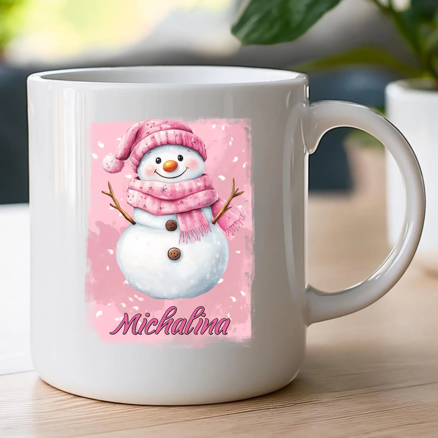 Kubek personalizowany świąteczny - Bałwanek #21