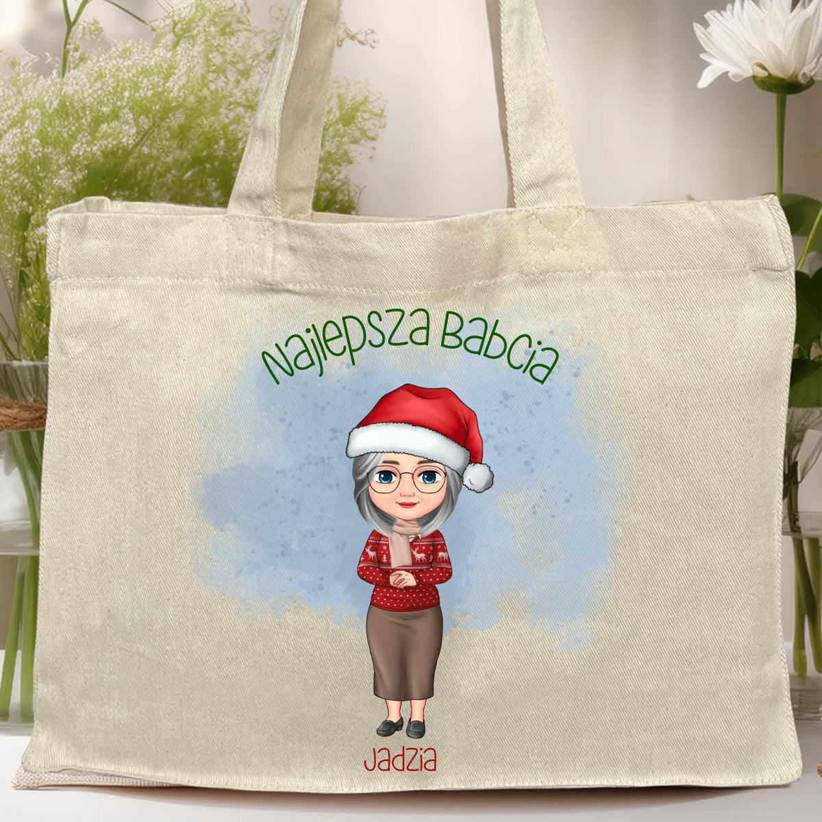 Torba personalizowana dla babci świąteczna #232