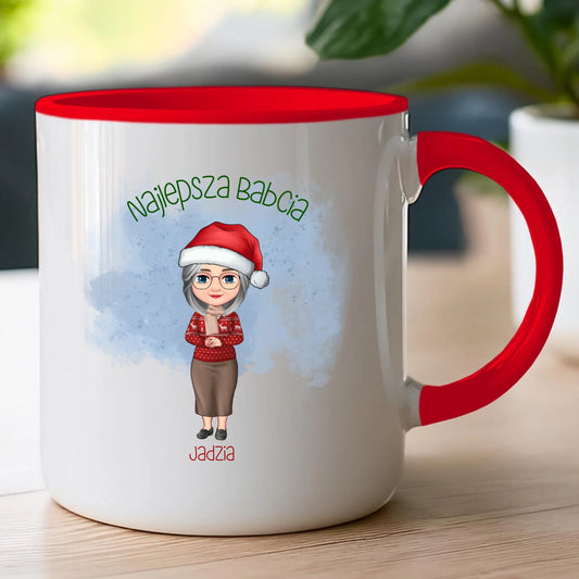 Kubek personalizowany dla babci świąteczny #232