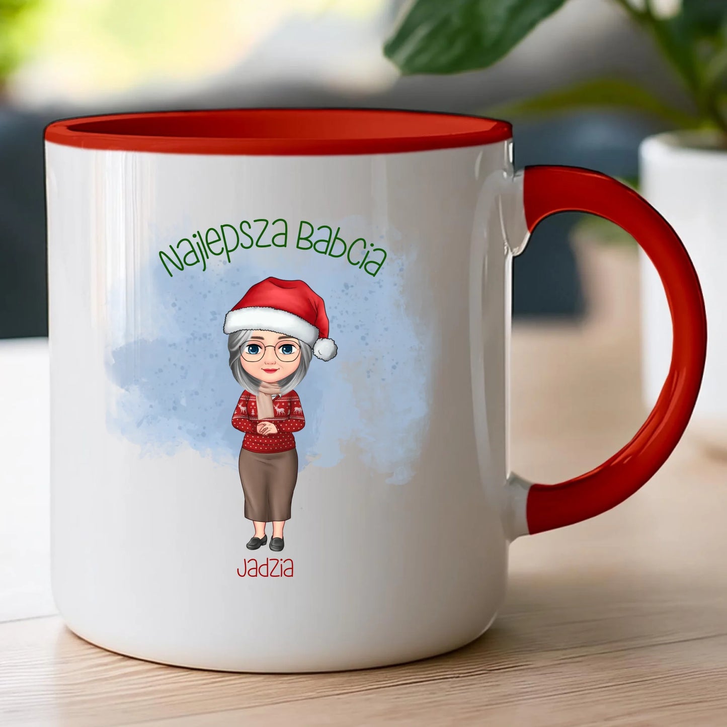 Kubek personalizowany dla babci świąteczny #232