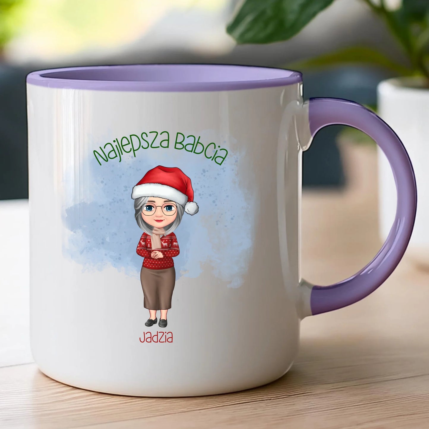 Kubek personalizowany dla babci świąteczny #232