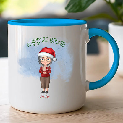 Kubek personalizowany dla babci świąteczny #232