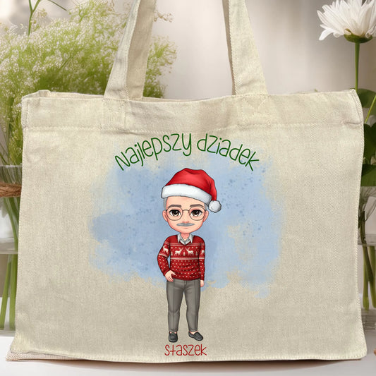 Torba personalizowana dla dziadka świąteczna #270