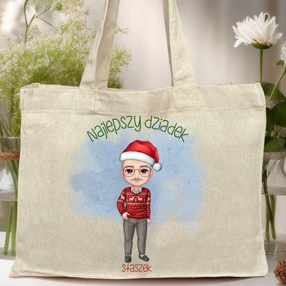 Torba personalizowana dla dziadka świąteczna #270