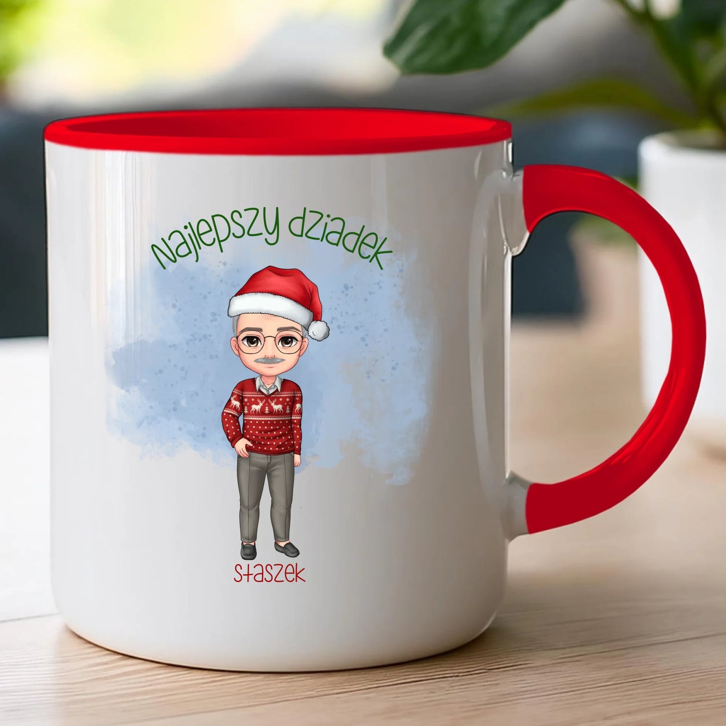 Kubek personalizowany dla dziadka świąteczny #270
