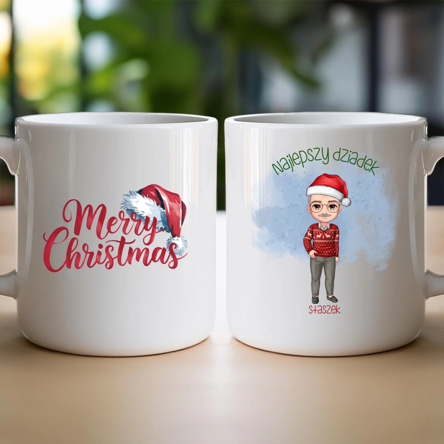 Kubek personalizowany dla dziadka świąteczny #270