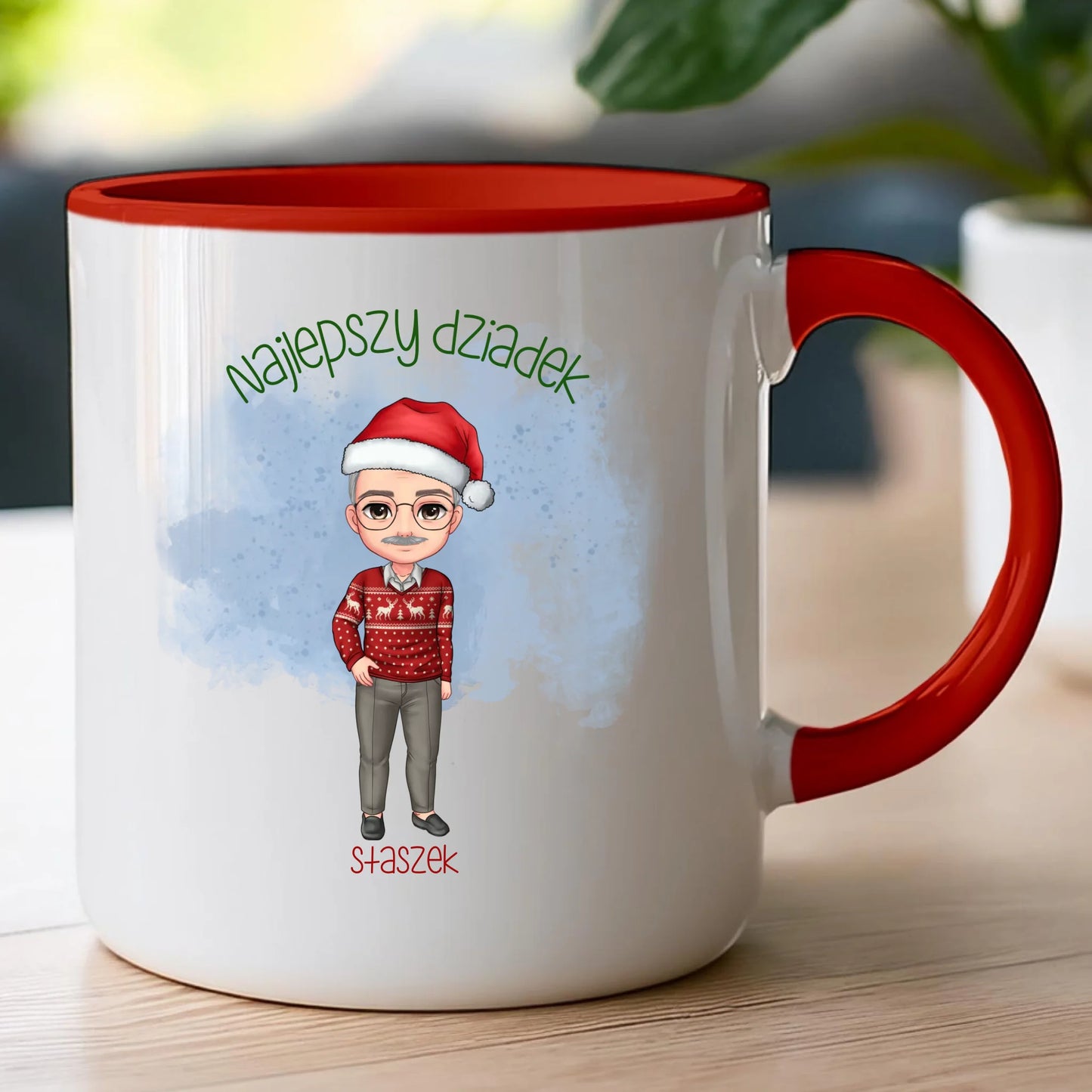 Kubek personalizowany dla dziadka świąteczny #270