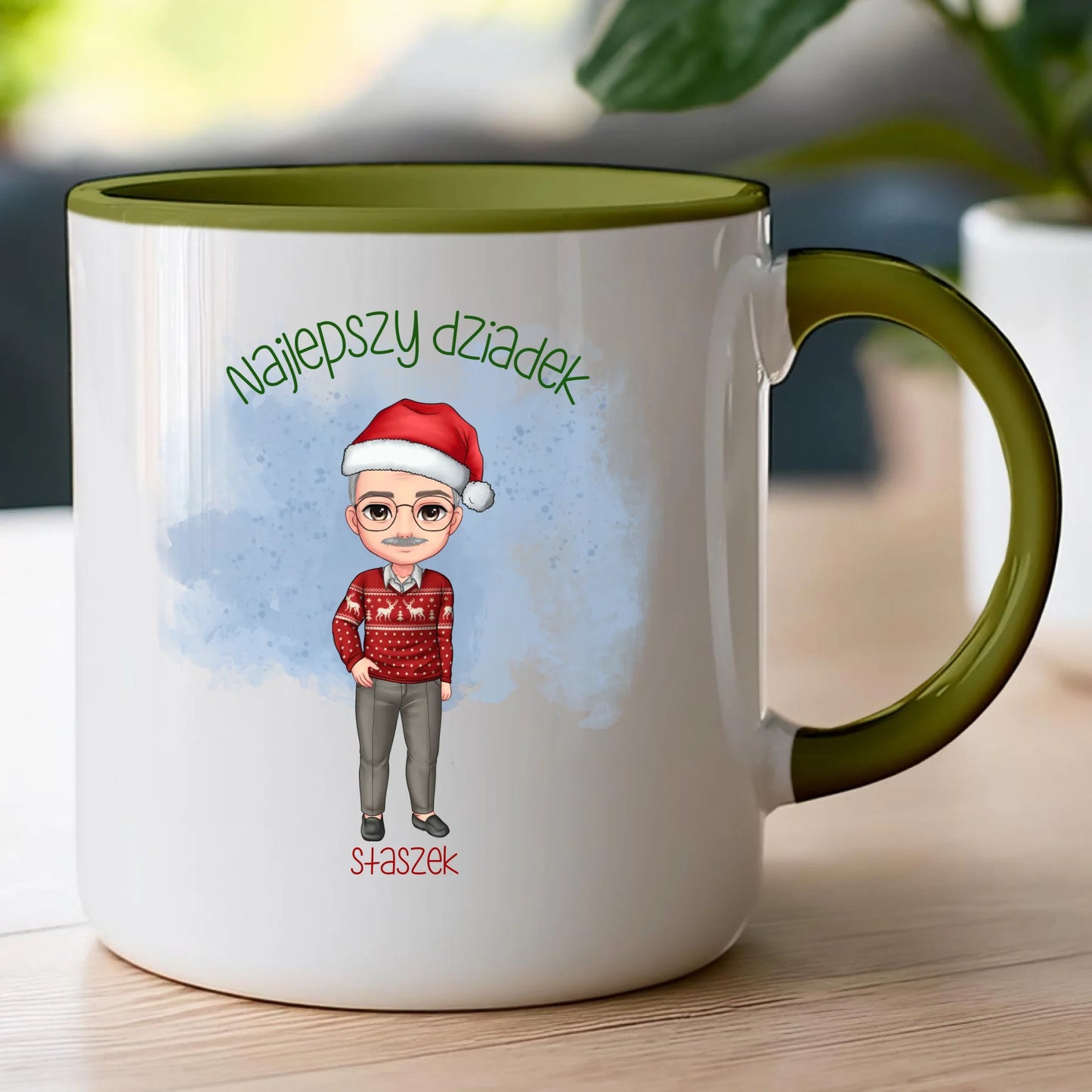 Kubek personalizowany dla dziadka świąteczny #270