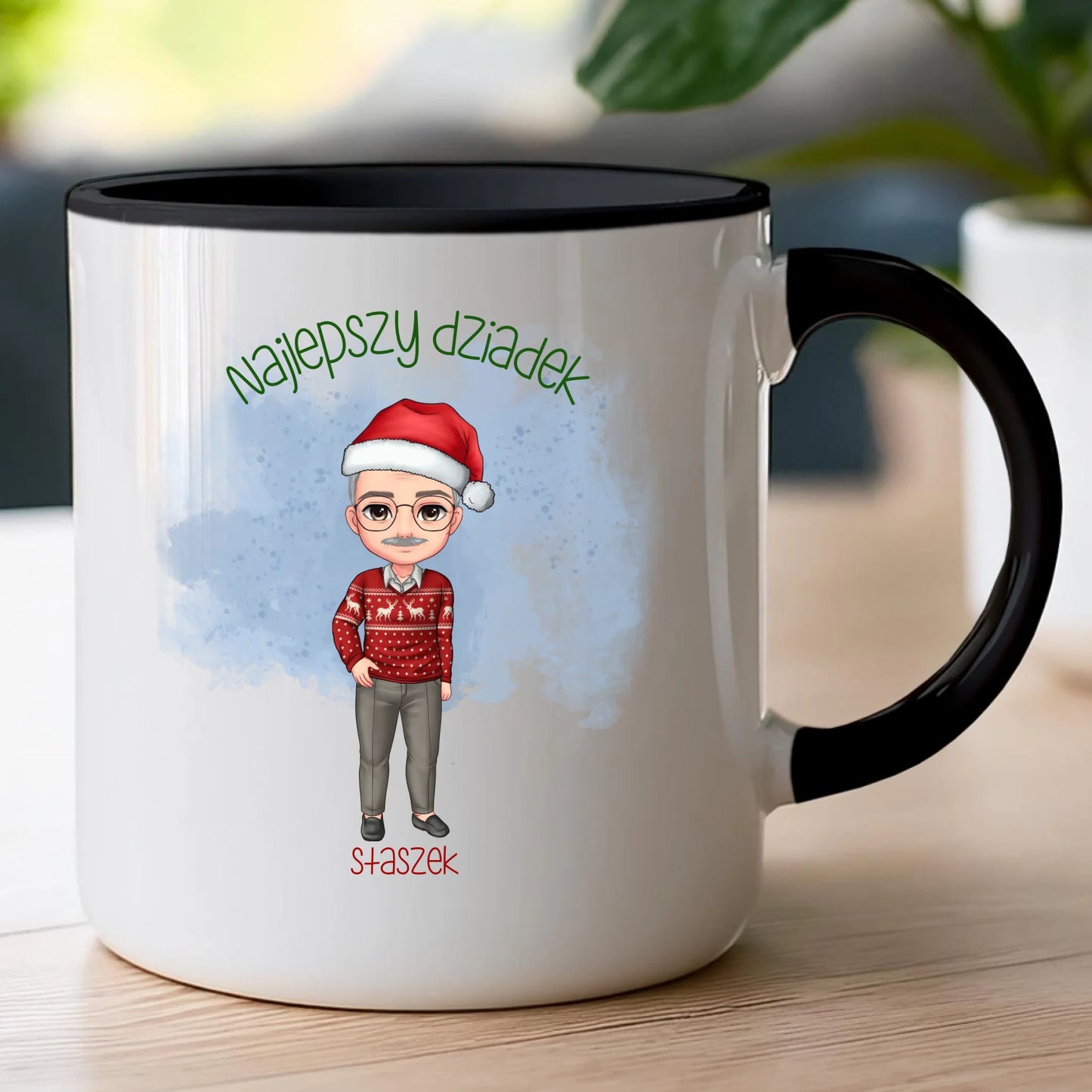 Kubek personalizowany dla dziadka świąteczny #270