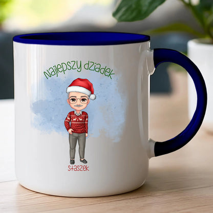 Kubek personalizowany dla dziadka świąteczny #270