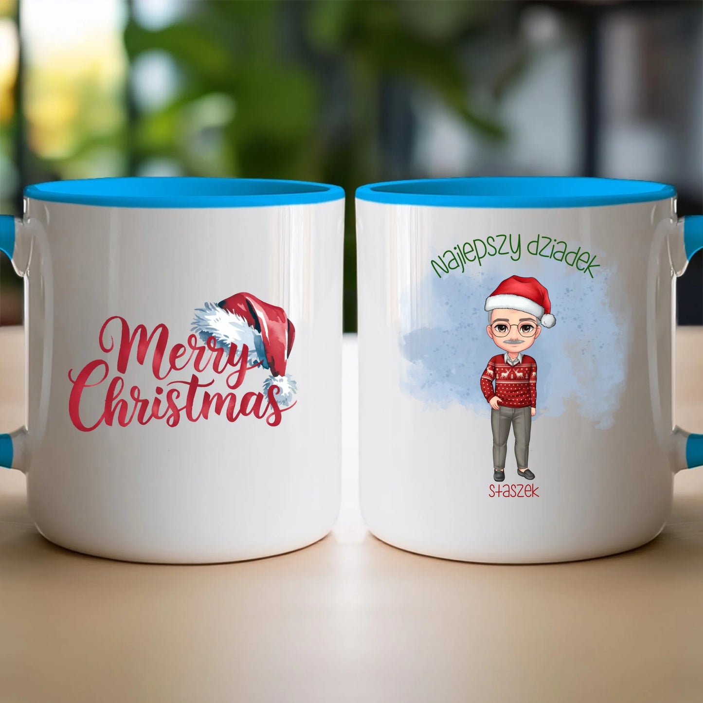 Kubek personalizowany dla dziadka świąteczny #270