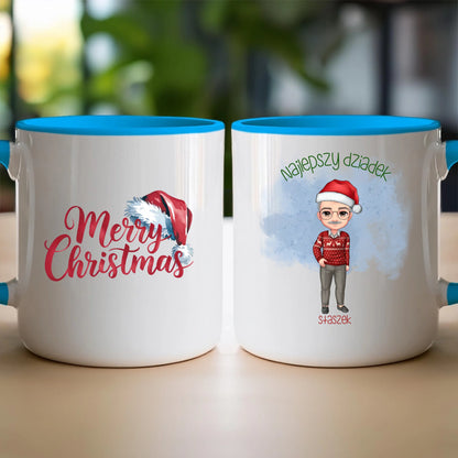 Kubek personalizowany dla dziadka świąteczny #270