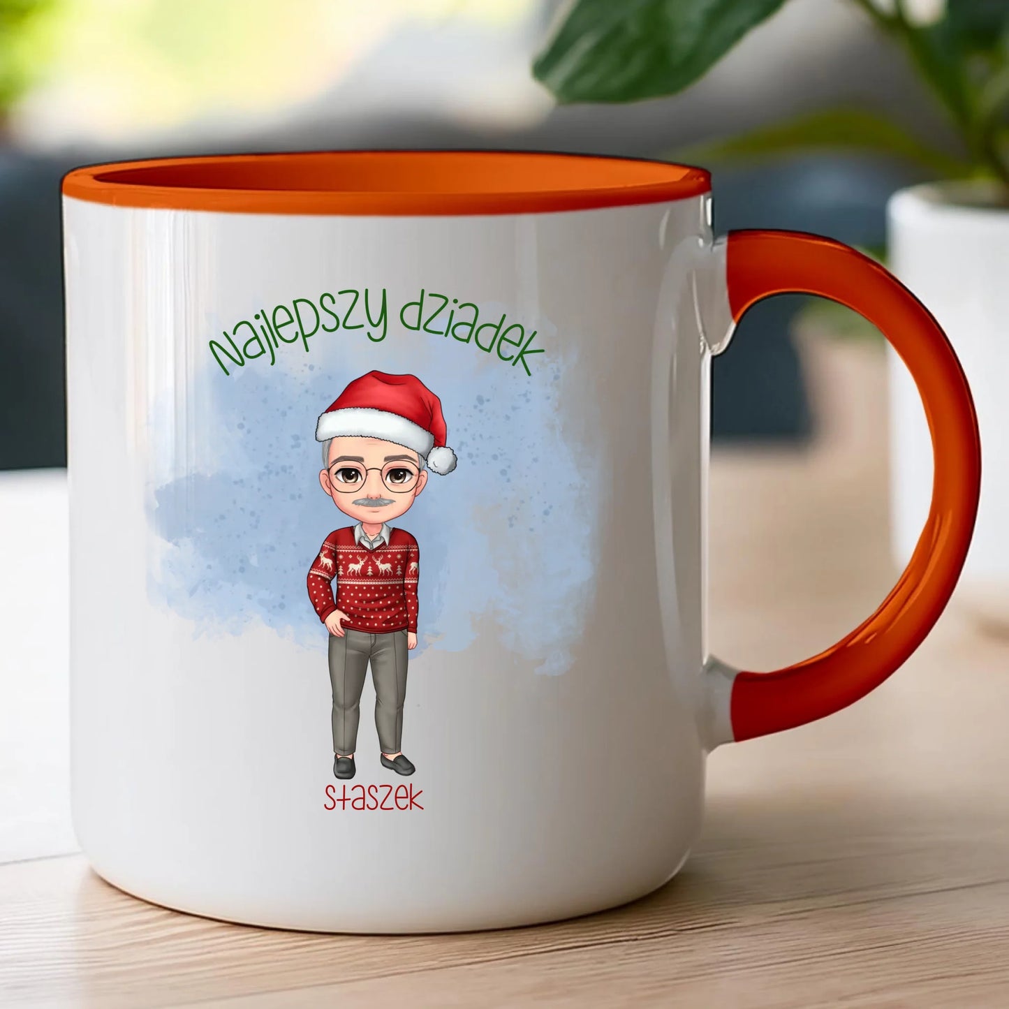 Kubek personalizowany dla dziadka świąteczny #270