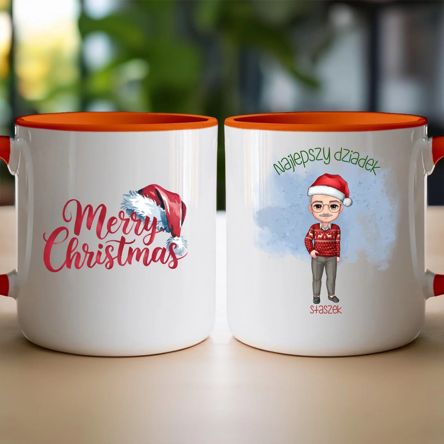 Kubek personalizowany dla dziadka świąteczny #270
