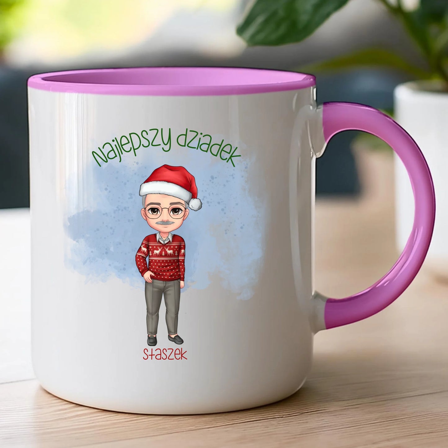 Kubek personalizowany dla dziadka świąteczny #270