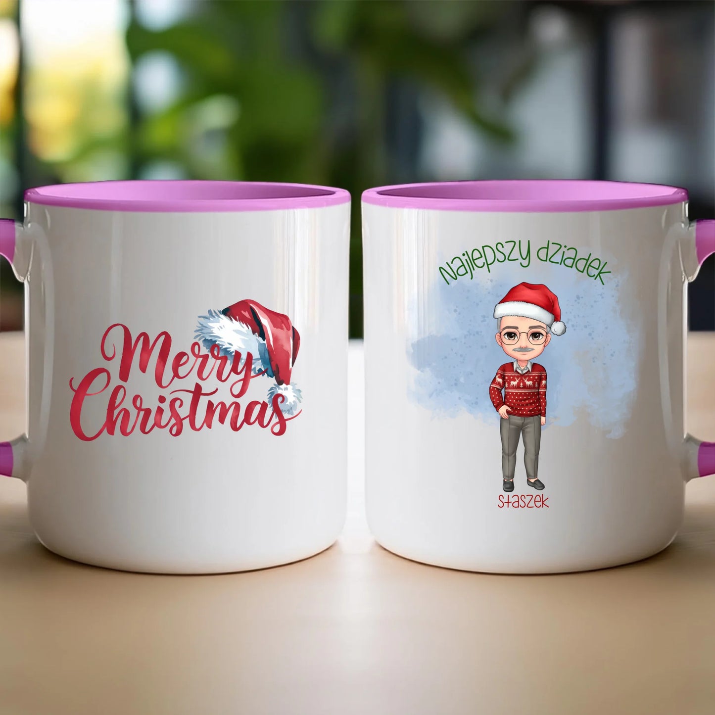 Kubek personalizowany dla dziadka świąteczny #270
