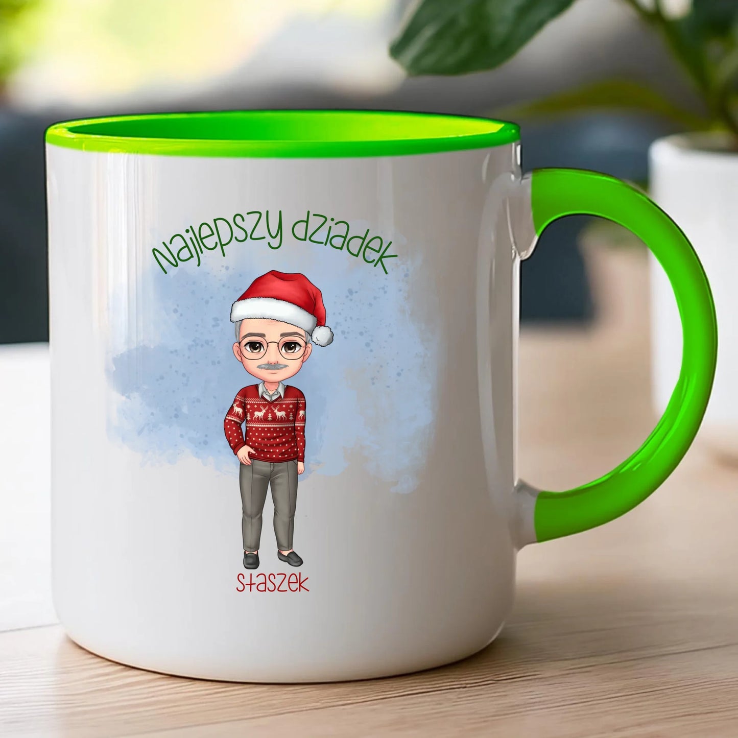 Kubek personalizowany dla dziadka świąteczny #270