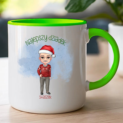 Kubek personalizowany dla dziadka świąteczny #270