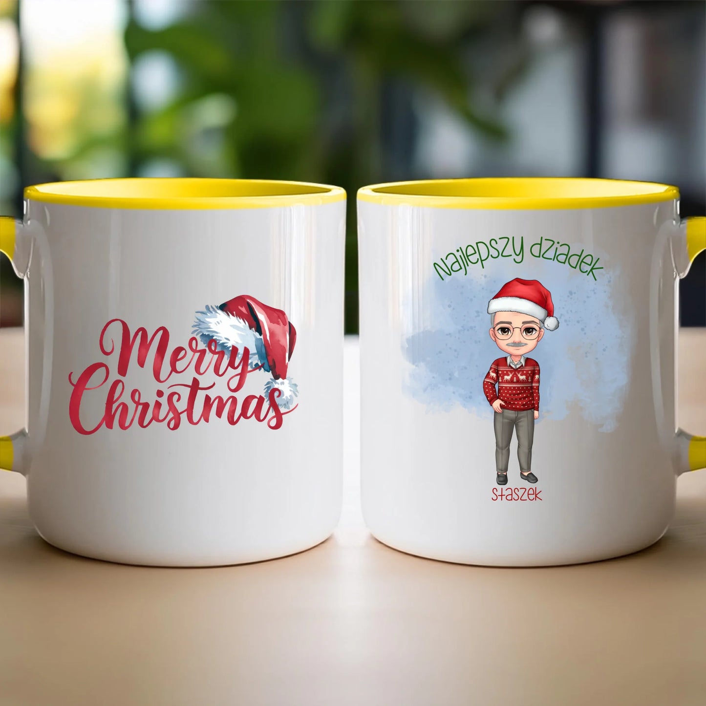 Kubek personalizowany dla dziadka świąteczny #270