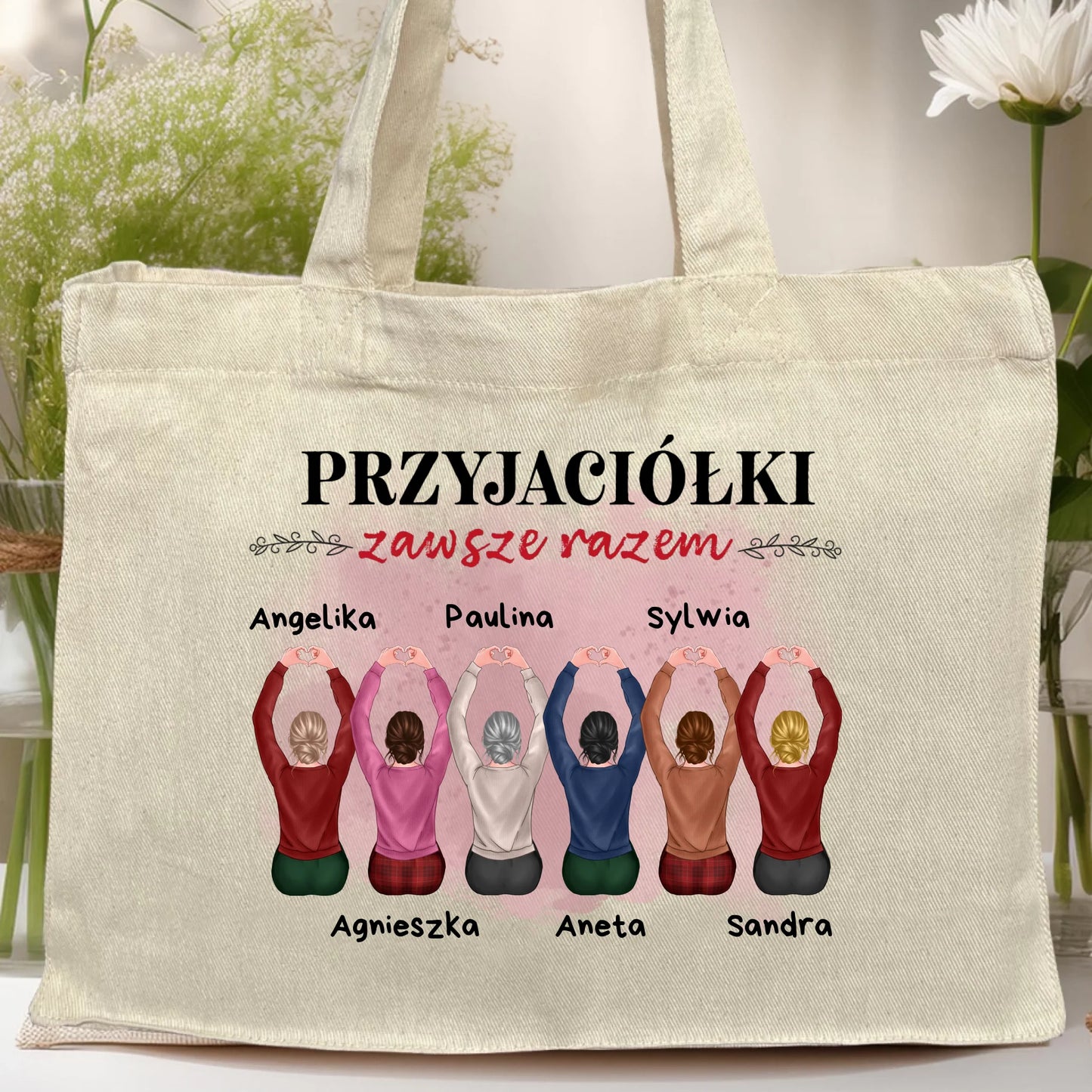 Torba personalizowana dla przyjaciółek 2-6 osób #121