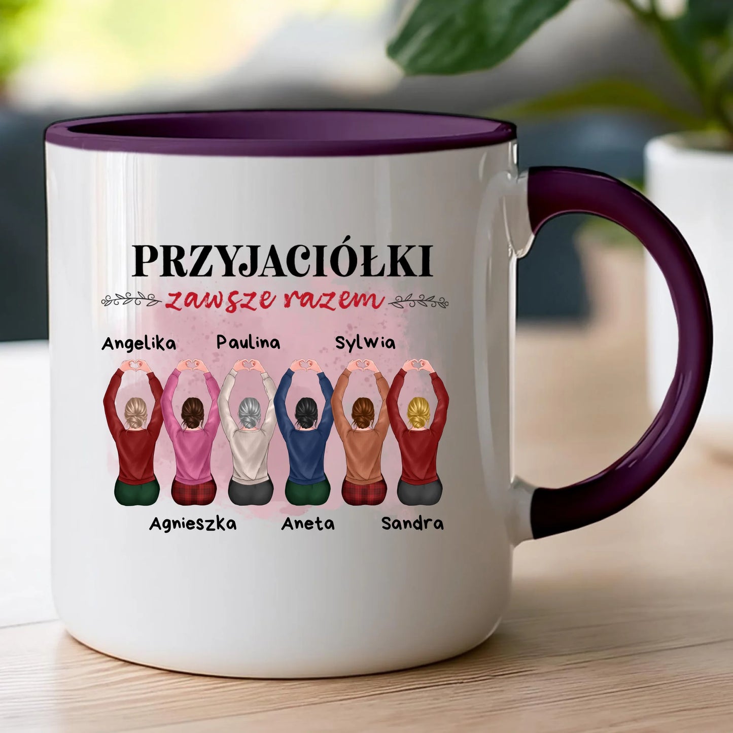 Kubek personalizowany dla przyjaciółek 2-6 osób #121