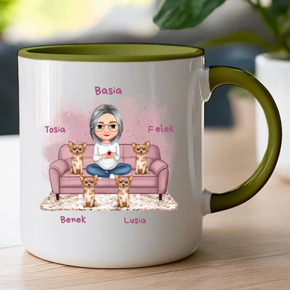 Kubek personalizowany dla babci - ze zwierzakami #240