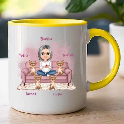 Kubek personalizowany dla babci - ze zwierzakami #240