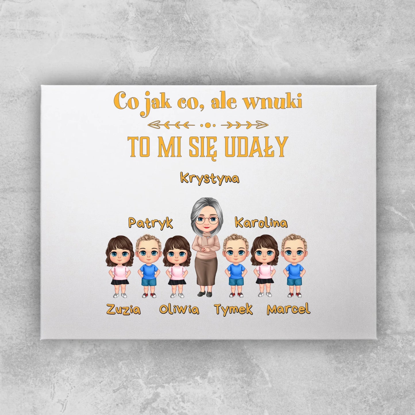 Obraz personalizowany dla babci #250