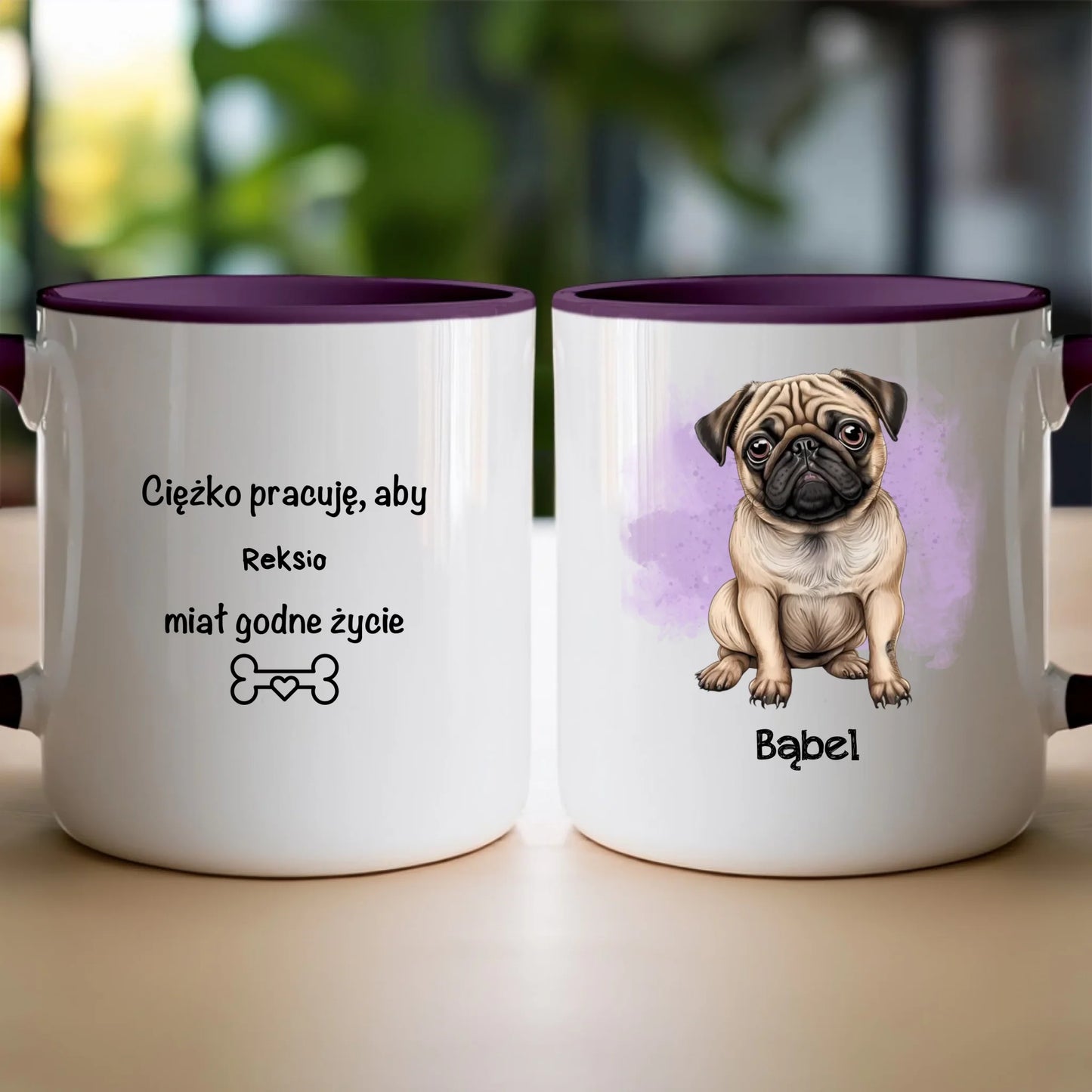 Kubek personalizowany z psem #42