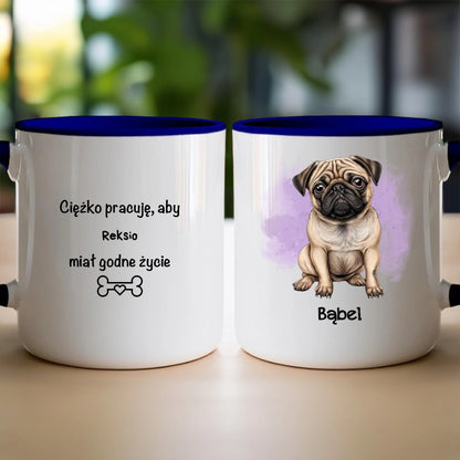 Kubek personalizowany z psem #42