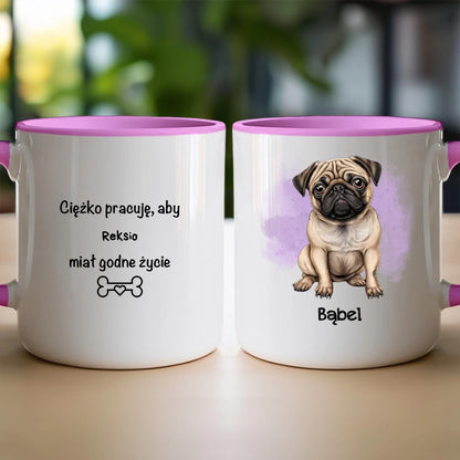 Kubek personalizowany z psem #42