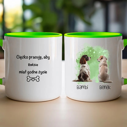 Kubek personalizowany z psem #45