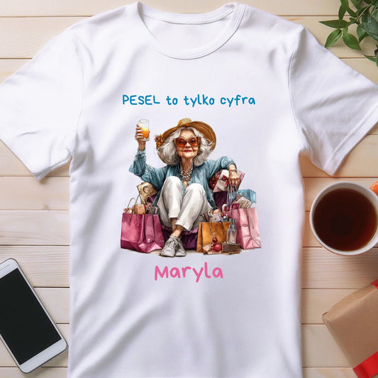 Koszulka personalizowana dla starszej pani #405