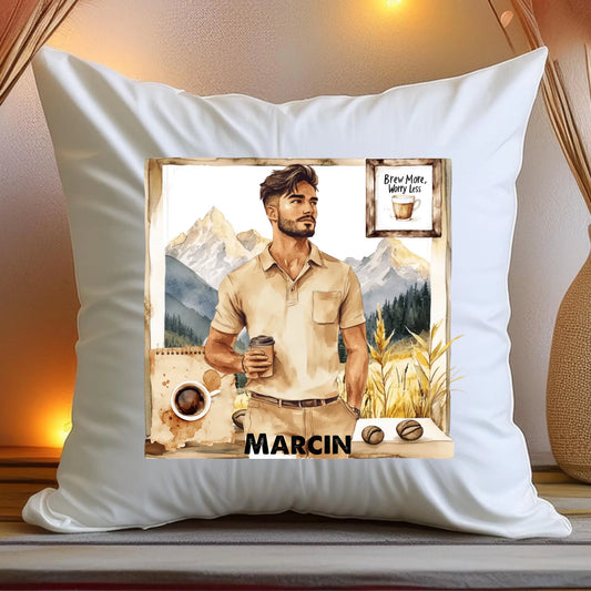 Poduszka personalizowana dla Fana Kawy #113