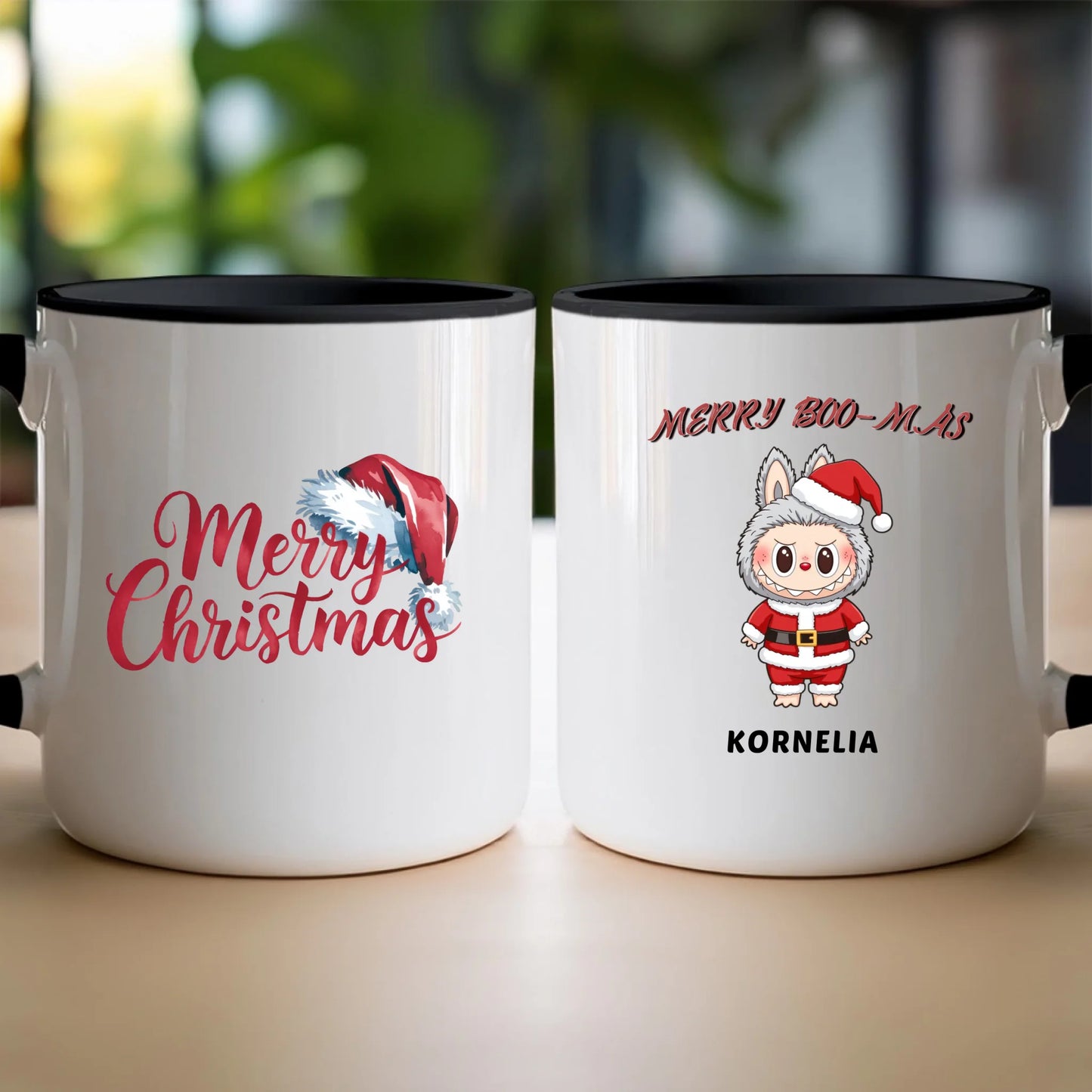 Personalizowany kubek na święta - Uroczy Potworek #513