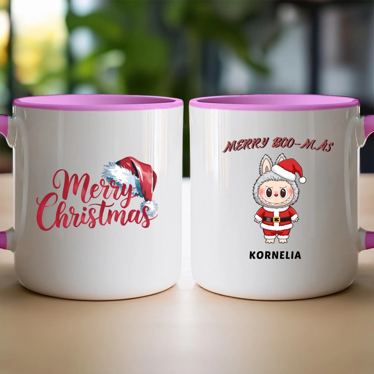Personalizowany kubek na święta - Uroczy Potworek #513