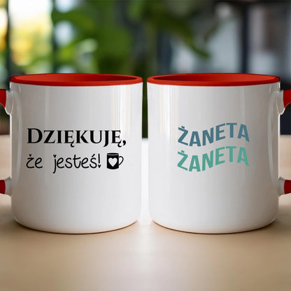 Personalizowany kubek z napisem #321