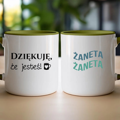 Personalizowany kubek z napisem #321