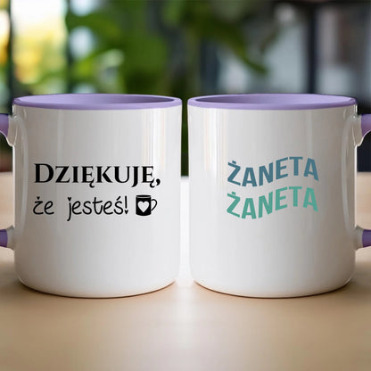 Personalizowany kubek z napisem #321