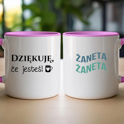 Personalizowany kubek z napisem #321