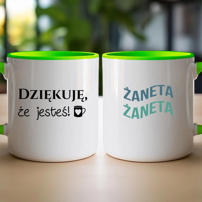 Personalizowany kubek z napisem #321