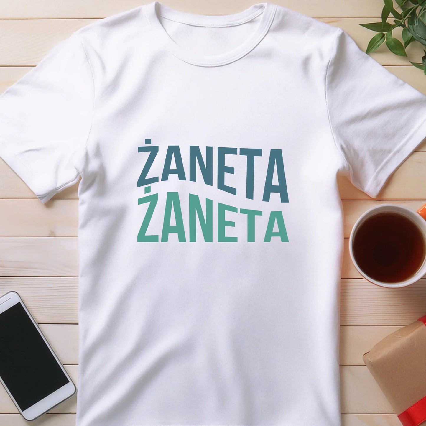 Personalizowana koszulka z napisem #323