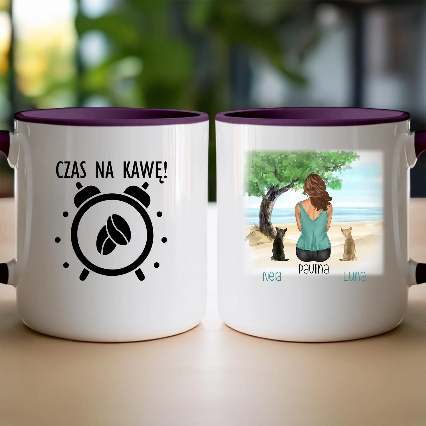 Kubek personalizowany dla Kobiety - psy i koty #519