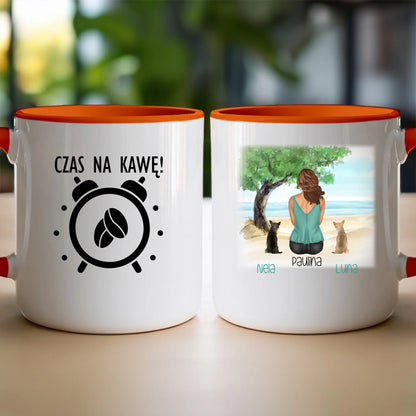 Kubek personalizowany dla Kobiety - psy i koty #519